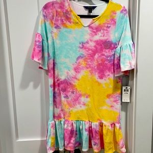 Girls tie dye cover up